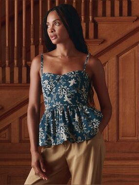 The Great The Verse Top in Indigo Bandana, Size 1